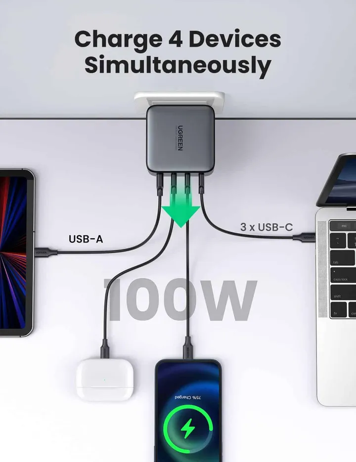 charge 4 devices simutaneously