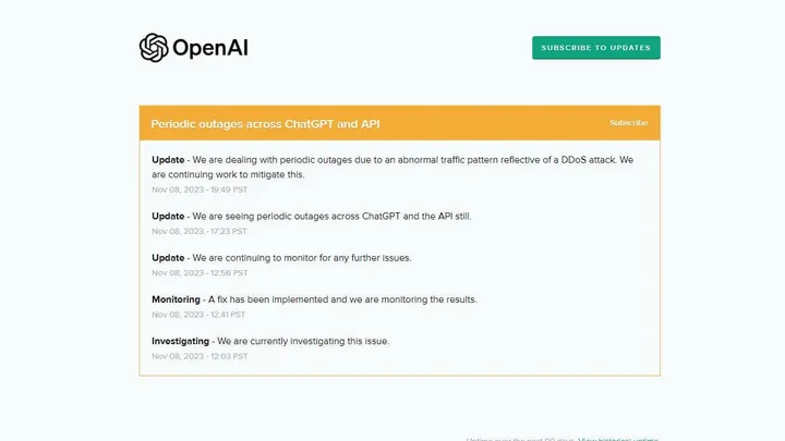 chatgpt down