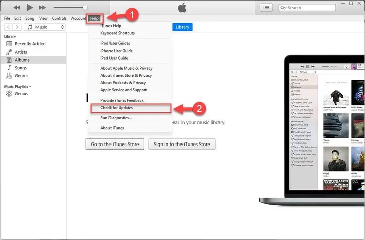 check for itunes updates