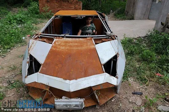 chinese man built homemade lamborghini 1