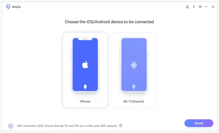 choose the device