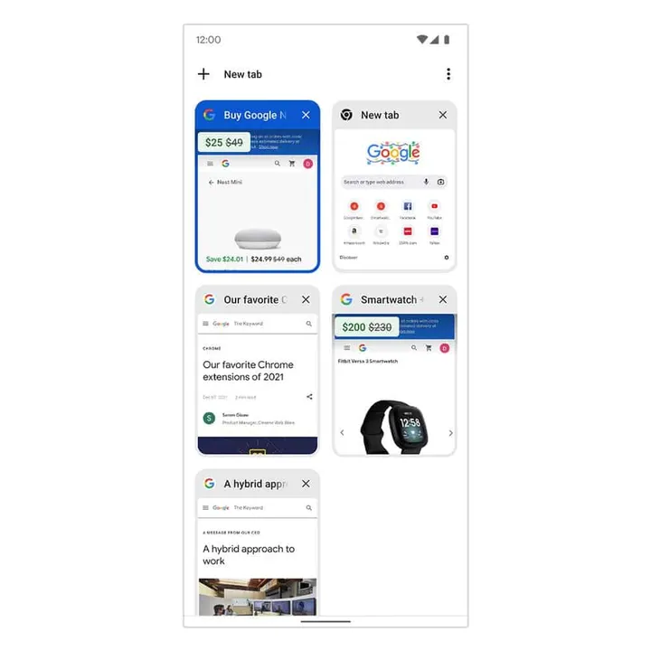 chrome price drop in tabs