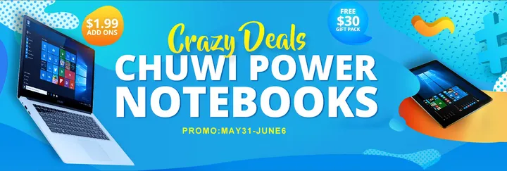 chuwi lapbook 123 first launch on gearbest