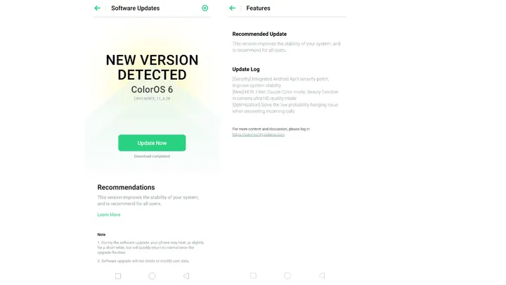 colouros 6 oppo f11 pro