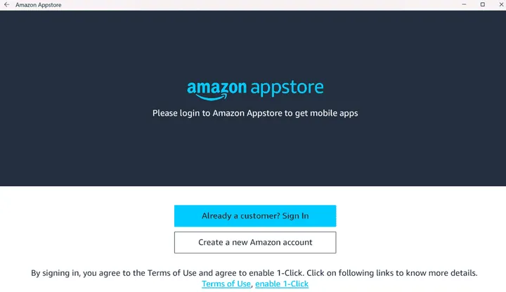 creating and signing into amazon account
