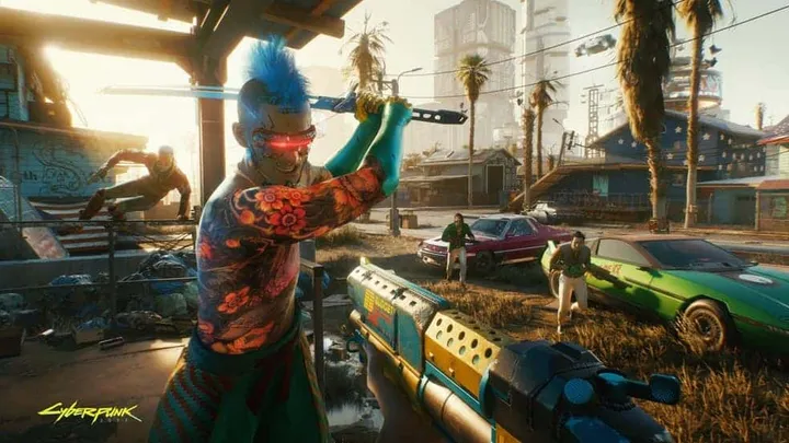cyberpunk2077 always bring a gun to a knife fight rgb en