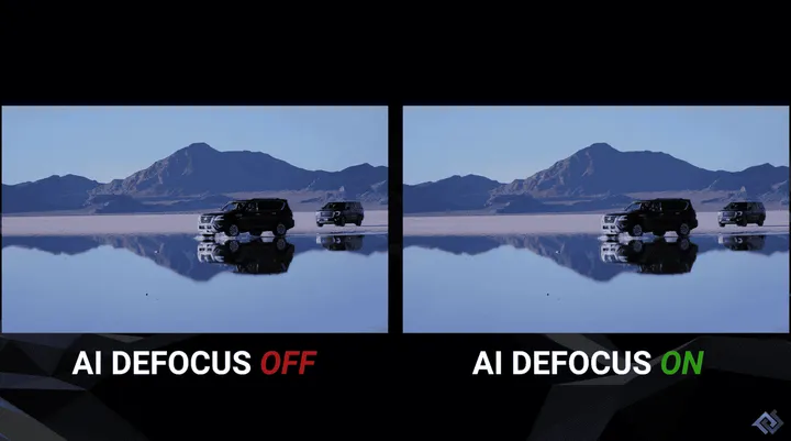 defocus on and off