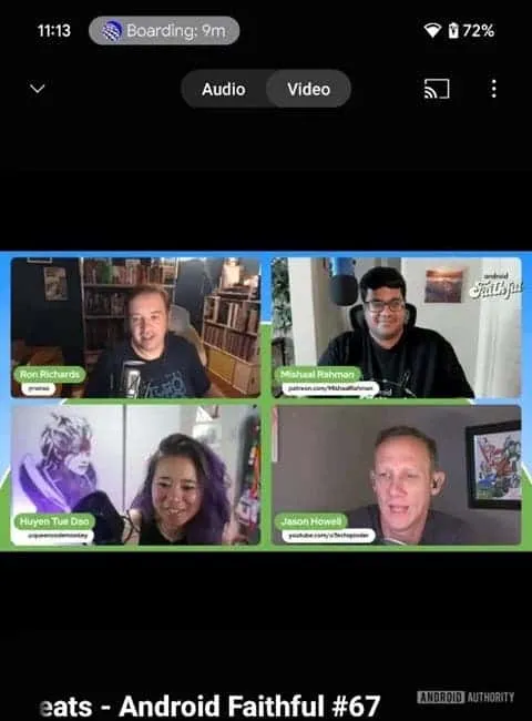 demo of rich ongoing notifications with united airlines