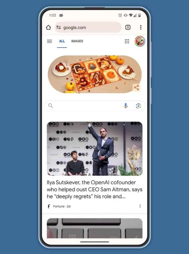 discover google suche test