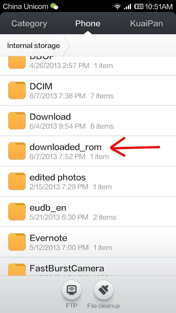 downloaded rom