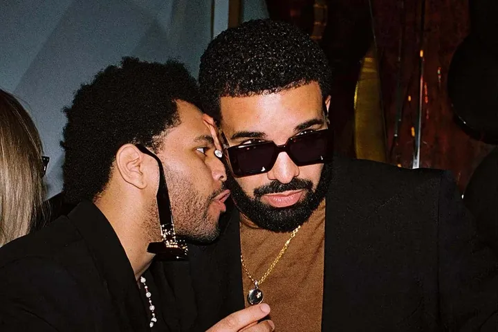 drake and the weeknd on the weeknds last birthday party