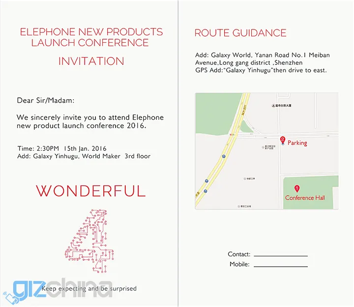 elephone p9000 invite