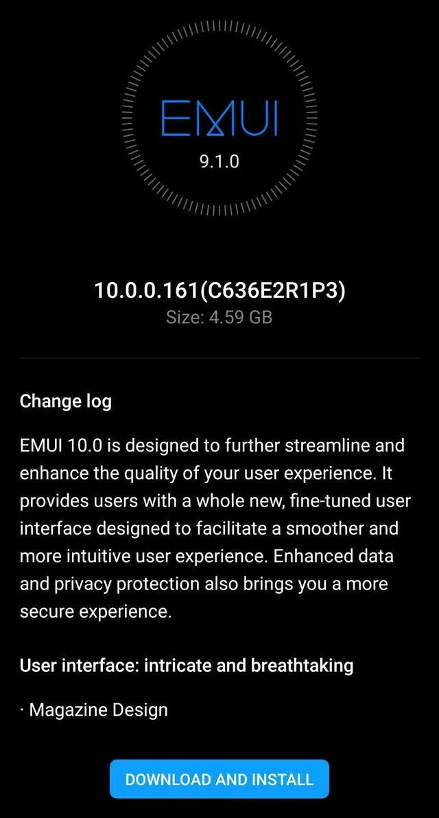 emui 10 p20 pro