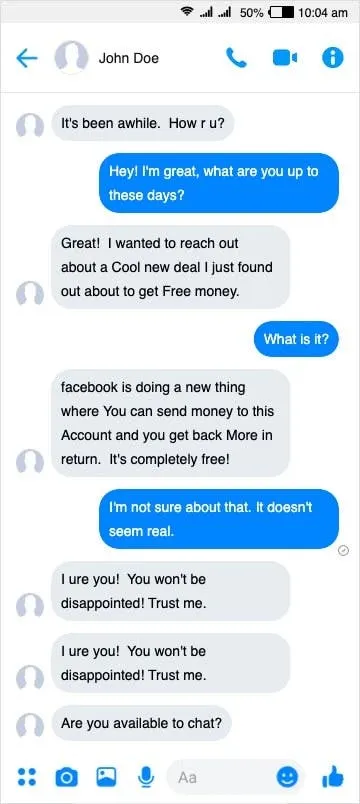 facebook scam b