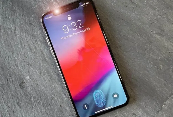 fake mockup iphone xs touch id