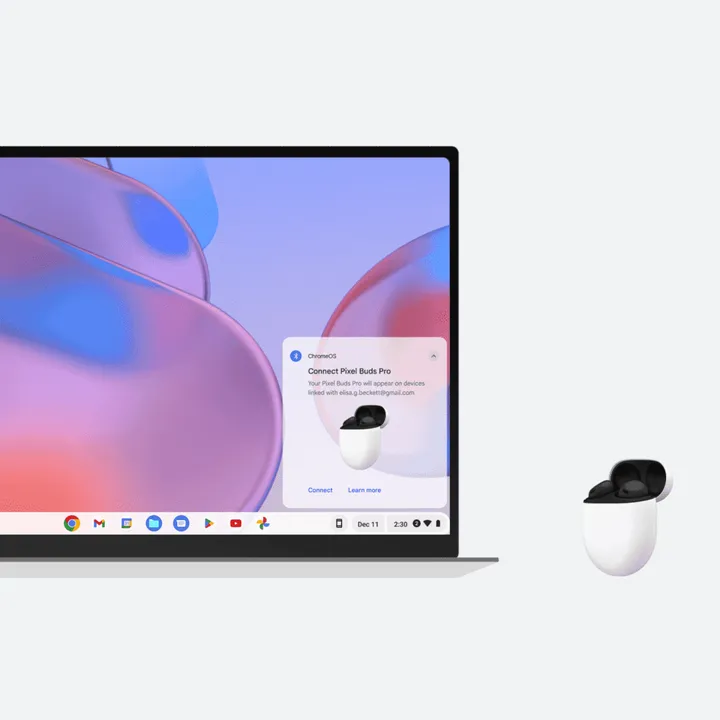 fast pair on chromebook image