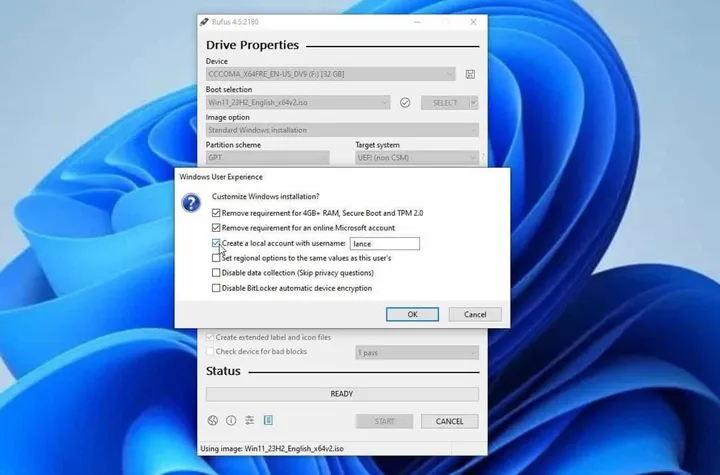figure 8 how to install windows 11 the way you want with rufus