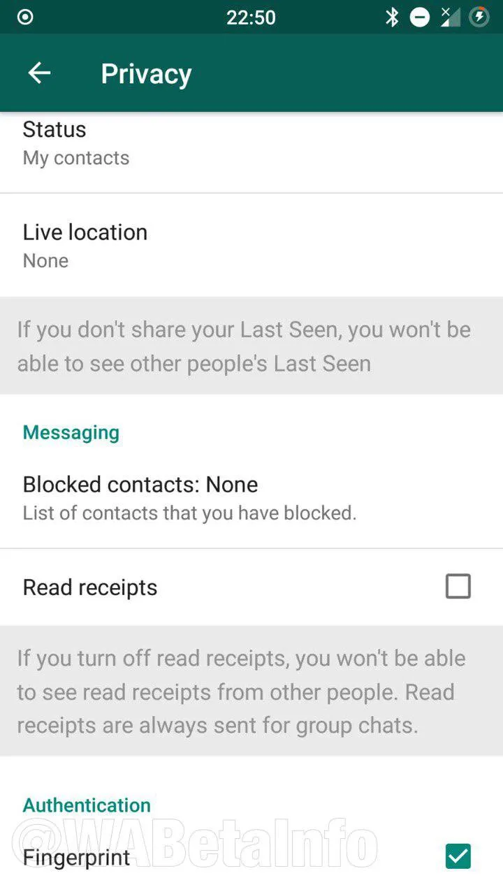 fingerprint menu android 99