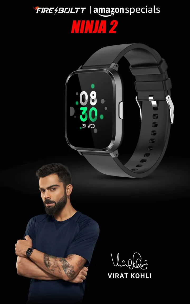 fire boltt ninja 2 india virat kohli