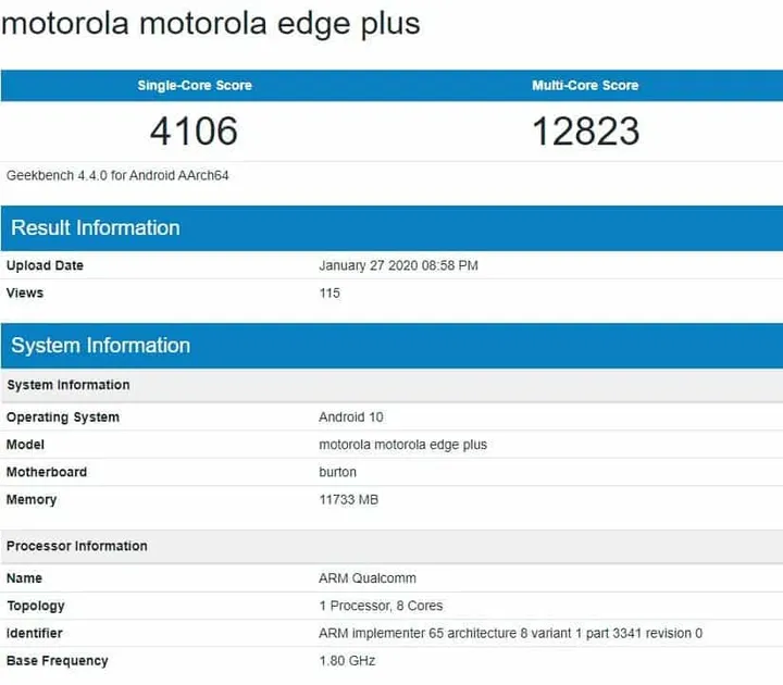 fireshot capture 205 motorola motorola edge plus geekbench browser browsergeekbenchcom