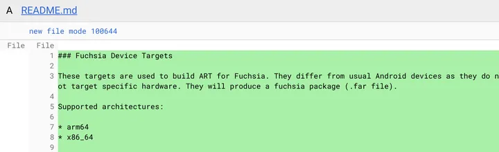 fuchsia android runtime
