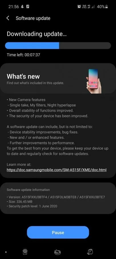 galaxy a4121
