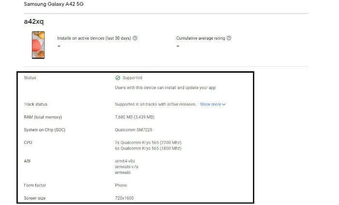galaxy a42 5g