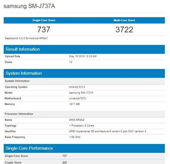 galaxy j7 2018