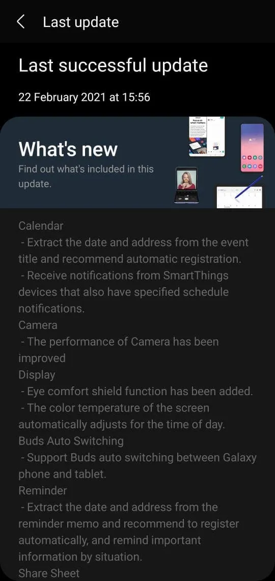 galaxy s20 plus oneui31