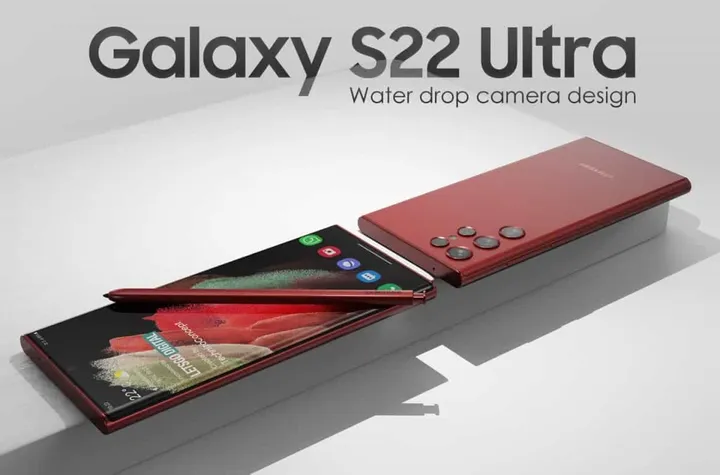 galaxy s22 ultra waterdropcamera design