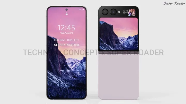 galaxy z flip 5 concept render