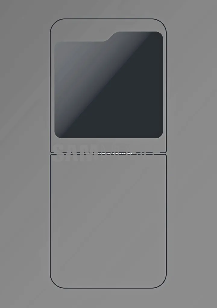 galaxy z flip 5 cover display mockup large
