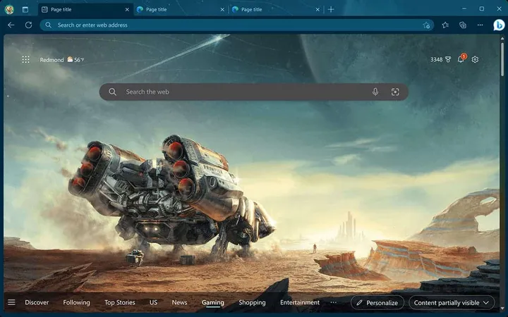 gaming themes on microsoft edge