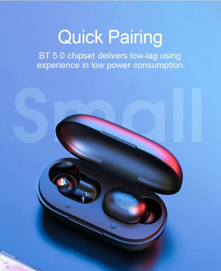 geekbuying haylou gt1 tws earphones bluetooth 5 0 black 808166