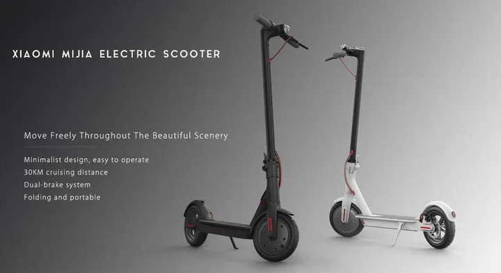 geekbuying original xiaomi m365 folding electric scooter black 402714