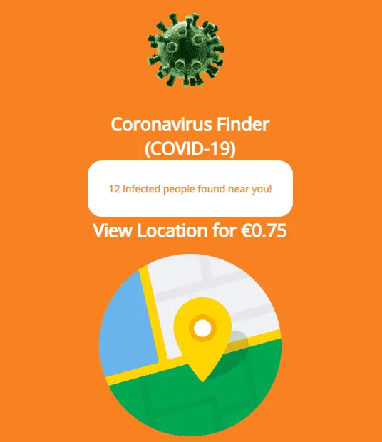 ginp trojan coronavirus finder screenshot 1
