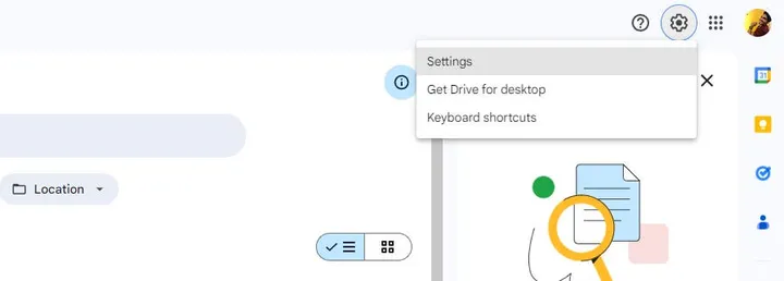go to settings