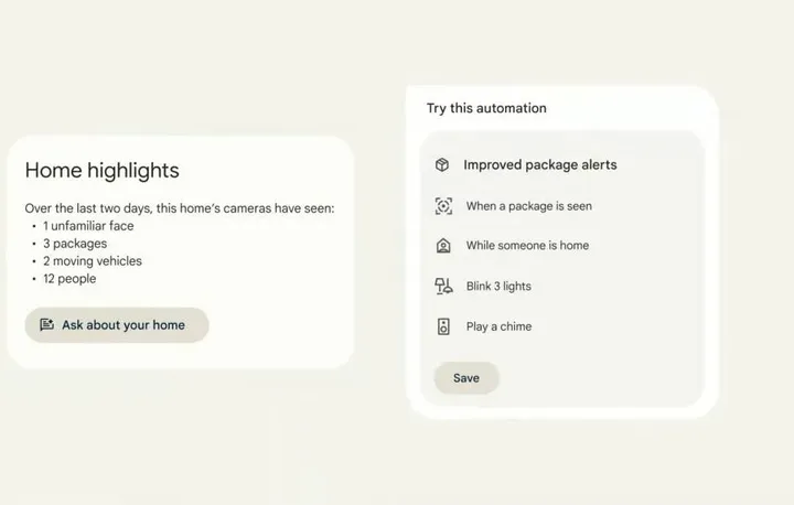 google ai features for google home