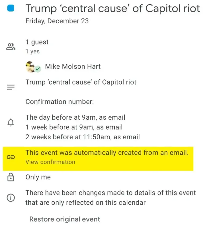 google calendar
