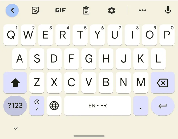 google keyboard 7