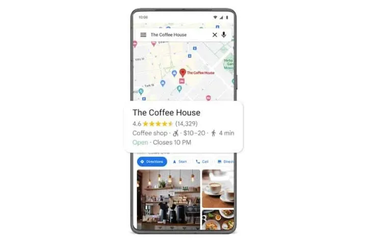 google map new accessbility feature