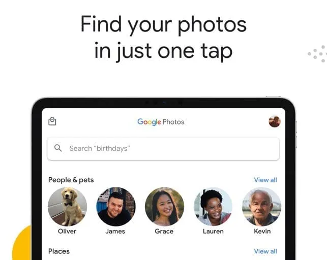 google photos search