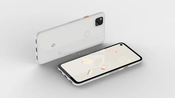 google pixel 4a render 2