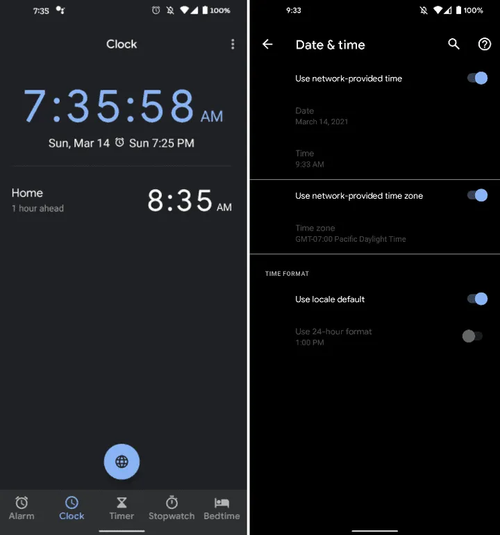 google pixel daylight