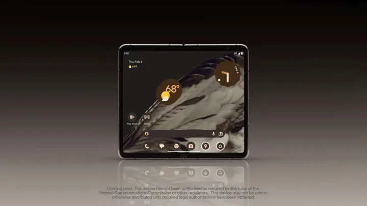 google pixel fold front screen