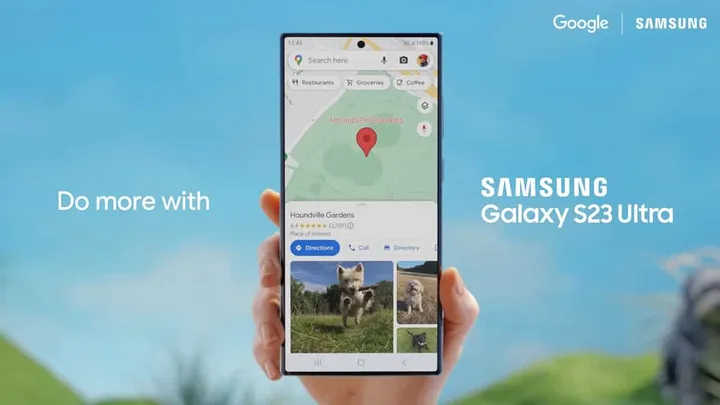google promotes the galaxy s23 ultra