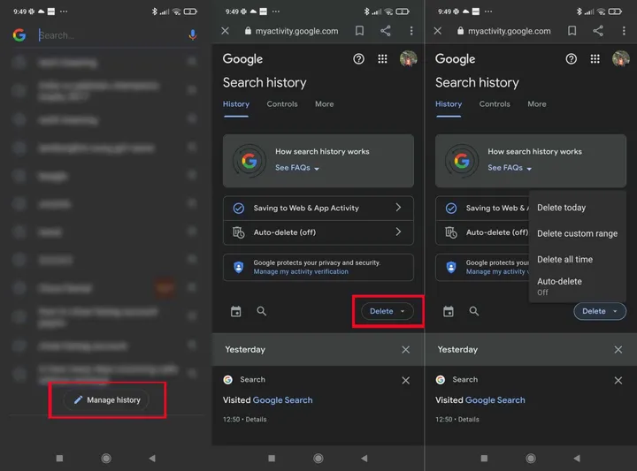 google search history how to delete scaled