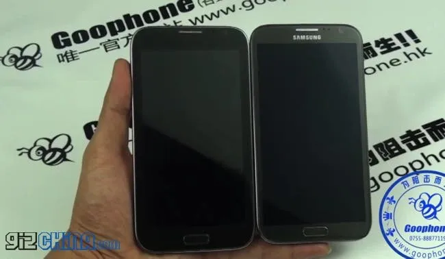 goophone n2 samsung galaxy note 2 clone with real note
