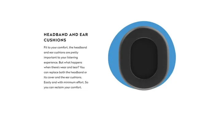 headband and ear cushions