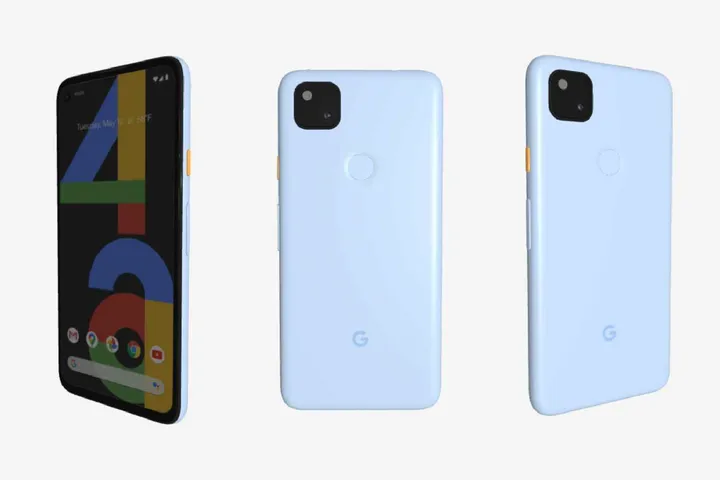 heres the canceled barely blue google pixel 4a model